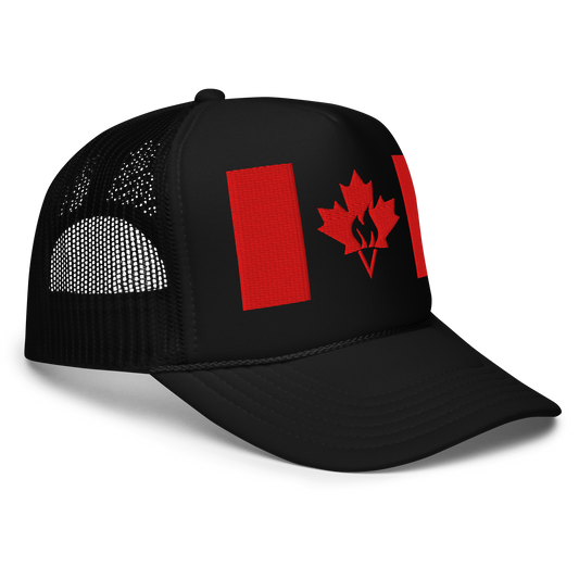 Flame Flag Trucker Hat