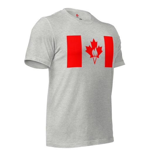 T-shirt drapeau flamme