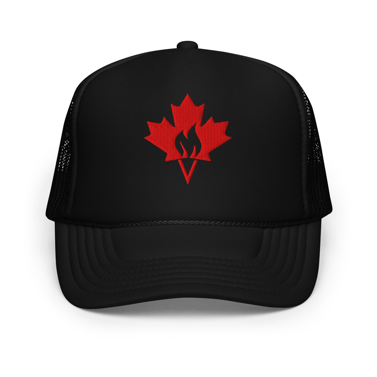 Canada Fire Hat Forever Canadian Flame Trucker Hat – The Forever Canadian Store