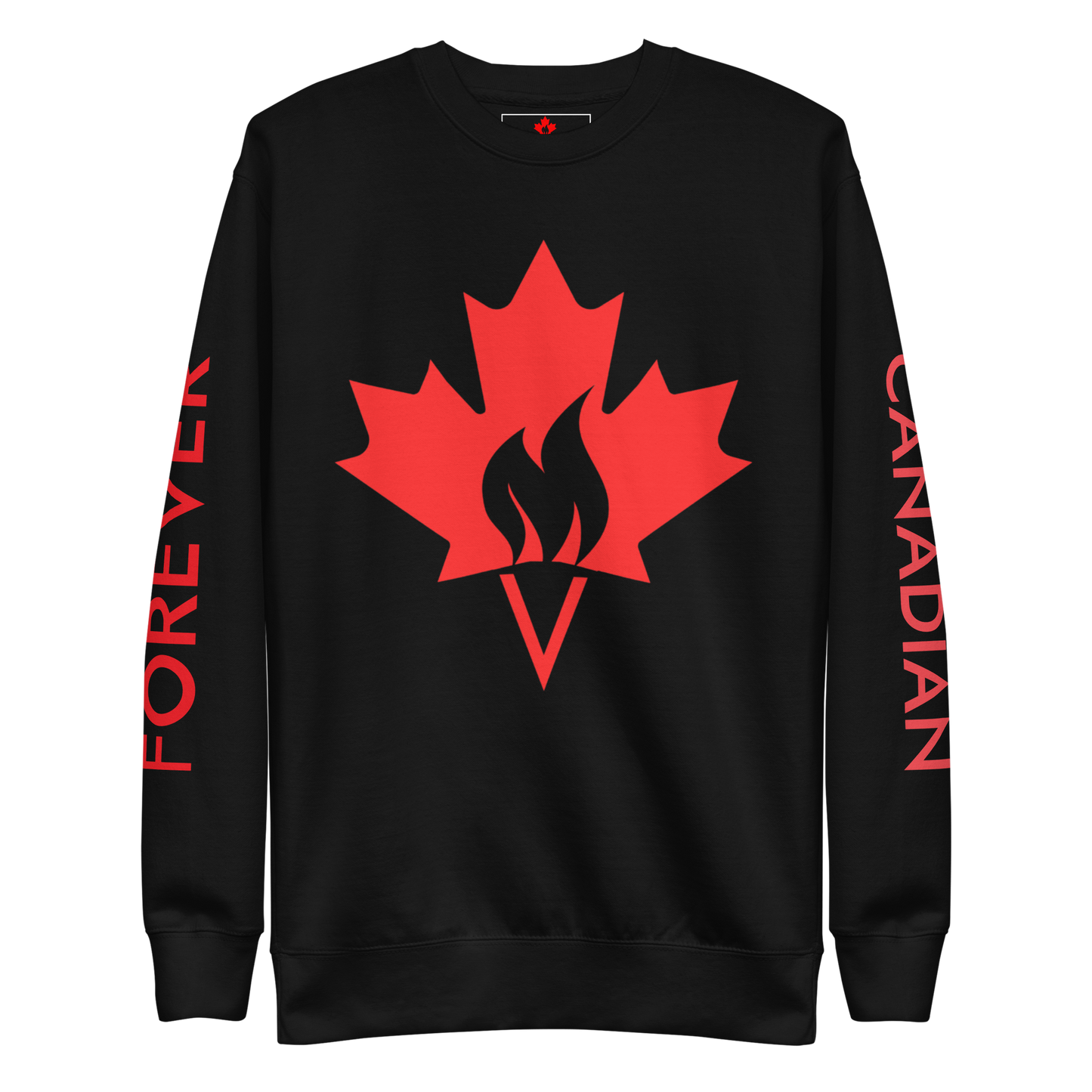 Forever Canadian Flame Crewneck Sweatshirt