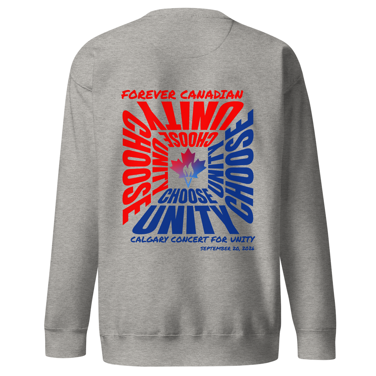 Calgary Concert for Unity Sweatshirt