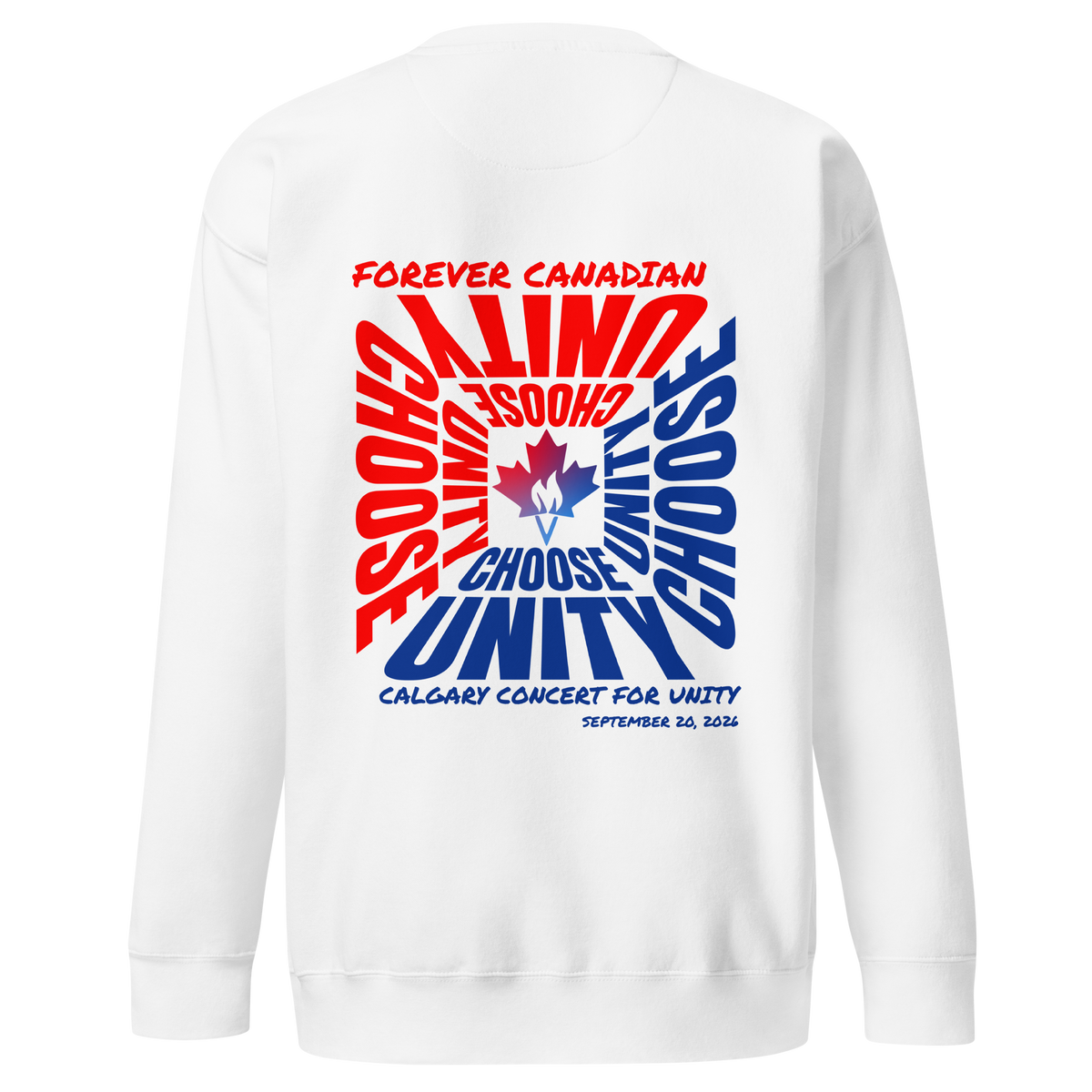 Calgary Concert for Unity Sweatshirt