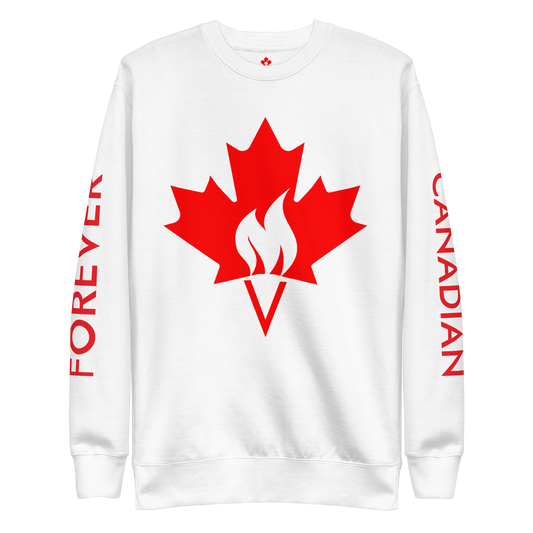 Forever Canadian Flame Crewneck Sweatshirt